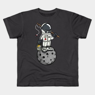 Astronaut Star Fishing Kids T-Shirt